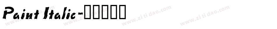 Paint Italic字体转换